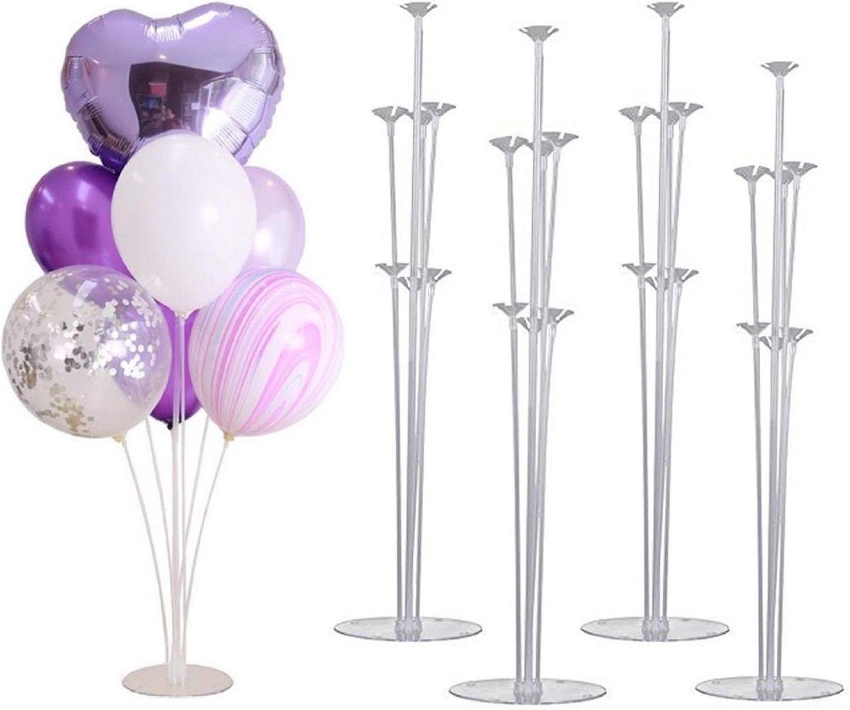 Hoogwaardige Ballonstandaard Set met Plastic Stokken voor Bruiloften, Verjaardagen en Tuinfeesten - Inclusief 4 Ballonhouders voor Grote Ballonnen