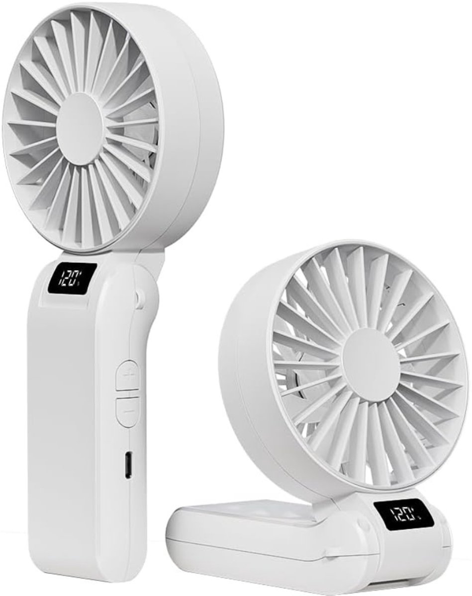 White-Label® Mini Ventilator - Krachtige Waaier - Tafelventilator - Airco Verkoeling - Wit