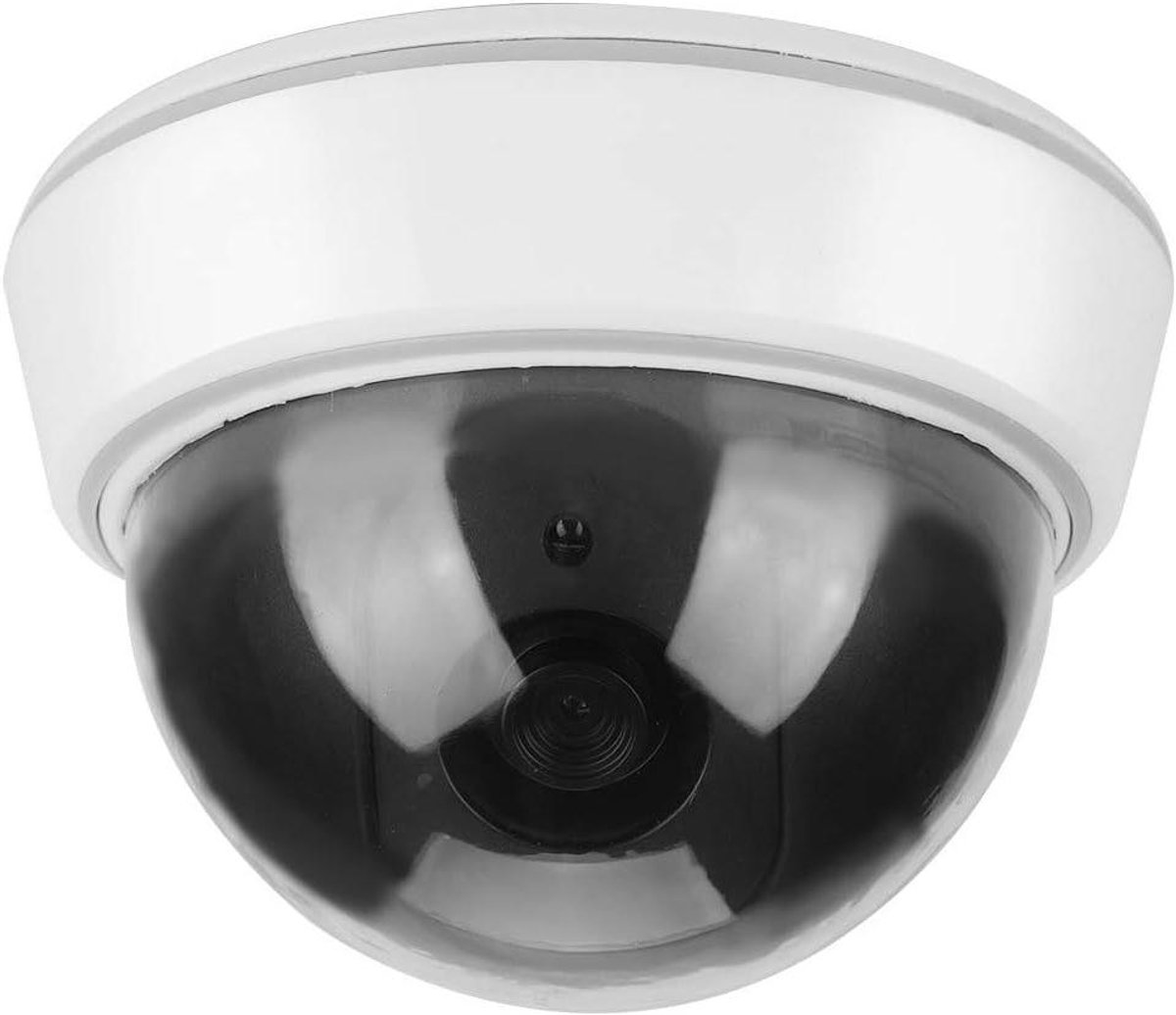 Namaak Bewakingscamera - Nep Camera - Veiligheid Verhogend - Knipperend LED Licht - 12.5 cm Diameter - Wit