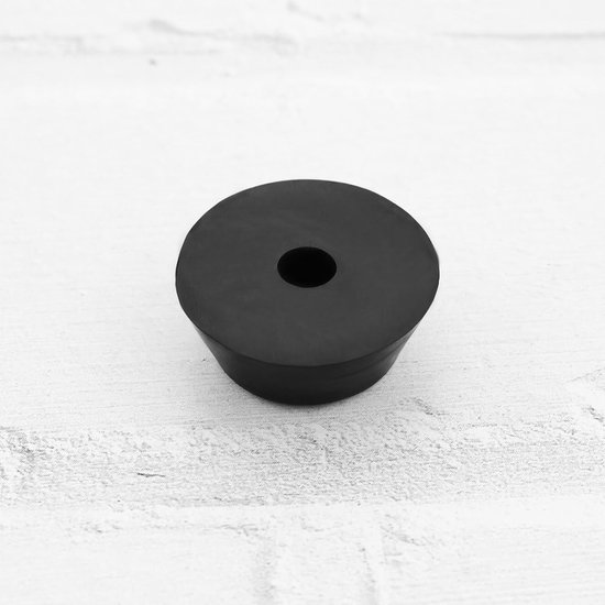 8 stuks Biljart Staart Beschermende Mouw met Schroeven 27x12mm Biljartkeu Rubber Bumper Accessoires Rubber Platte Bodem Ondersteuning (zwart) — afbeelding 4