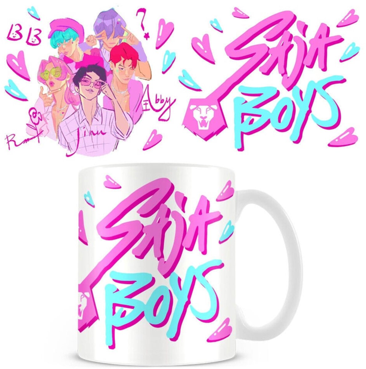 KPop Demon Hunters Mok - Saja Boys - Keramische Koffiemok - 330ml - Merchandise Cadeau