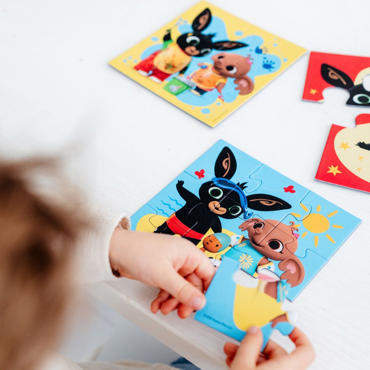 Bing puzzel 4 in 1 educatief peuter speelgoed - kinderpuzzel 4x6x9x16 stukjes leren puzzelen - cadeautip puzzel 3 jaar en ouder - Bambolino Toys — afbeelding 10