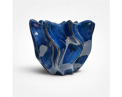 Shigay Plantenpot Keramiek - Blauw - ⌀ 20 cm