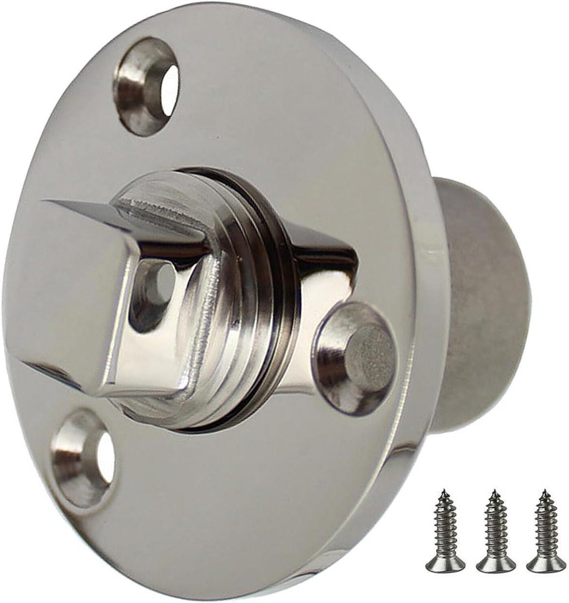 Afvoerstop Boot - Buitenboordmotor Afvoer - Waterdicht Maken - Verwijderbare Stop - 25 mm Diameter - Zilverkleurig