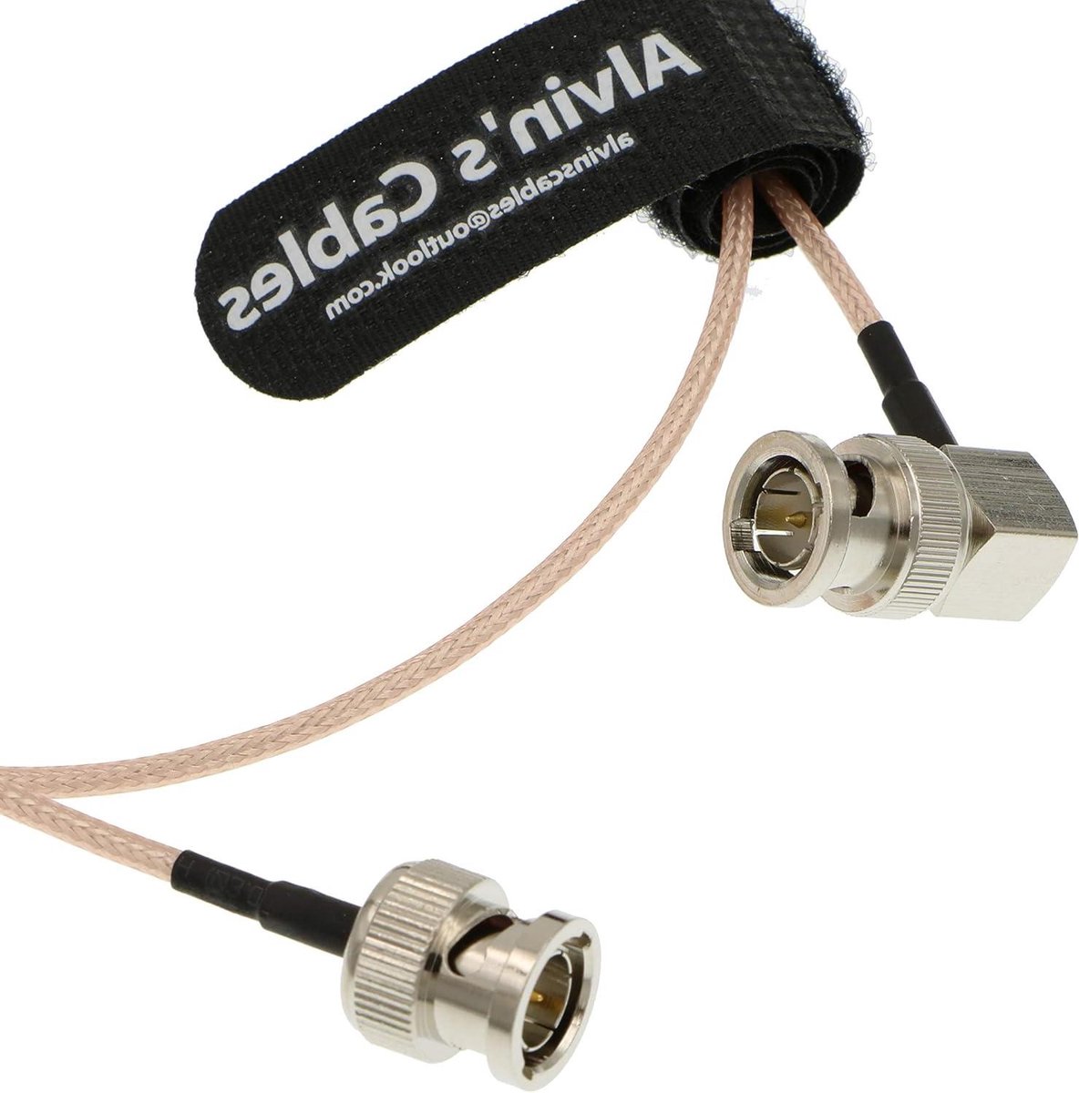 Coaxiale Kabel - BNC Kabel - Video Signaal - Dubbele Afscherming - 1 Meter - Roze