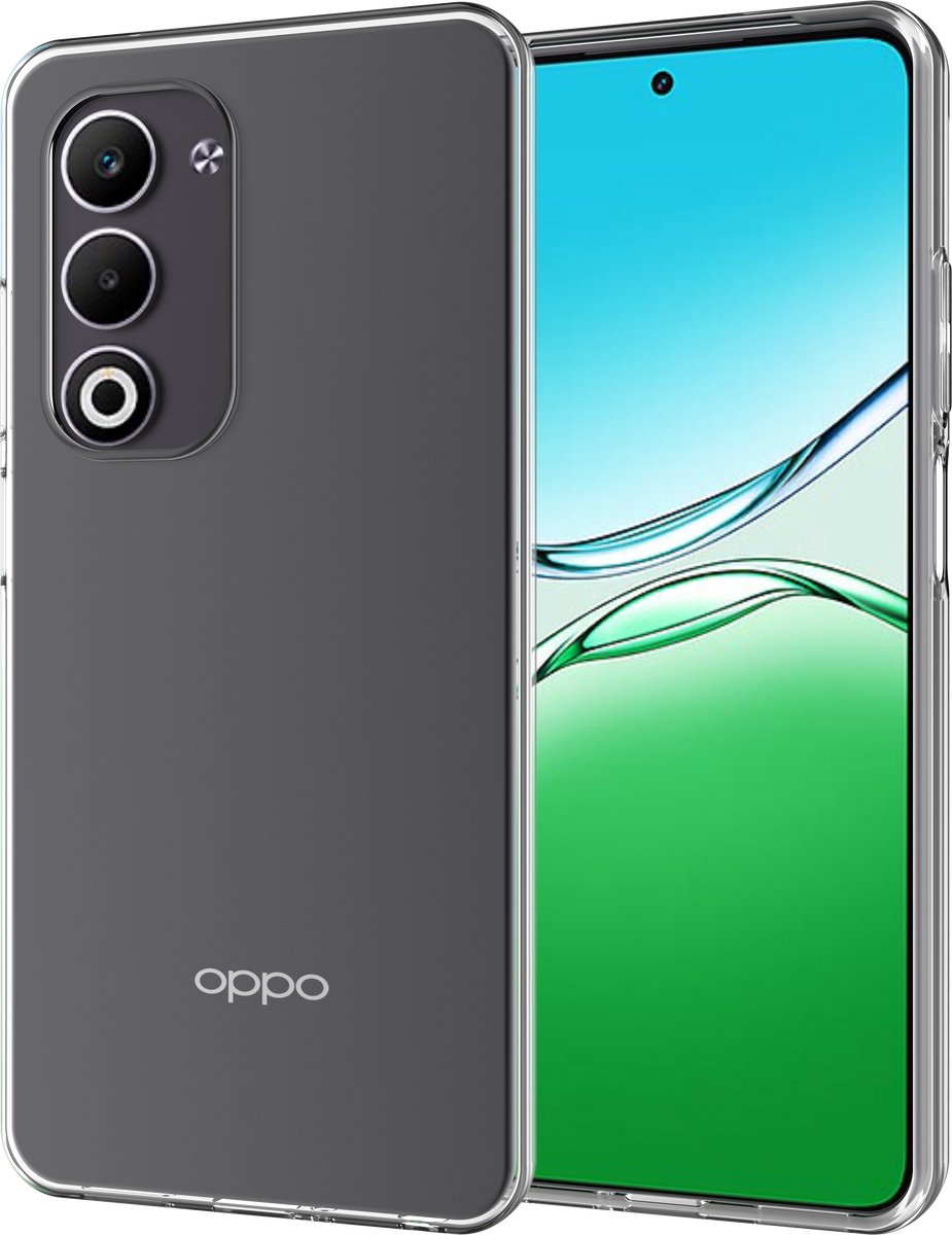 Just in Case hoesje geschikt voor Oppo A5m Hoesje Siliconen - Flexibele Case - Transparant