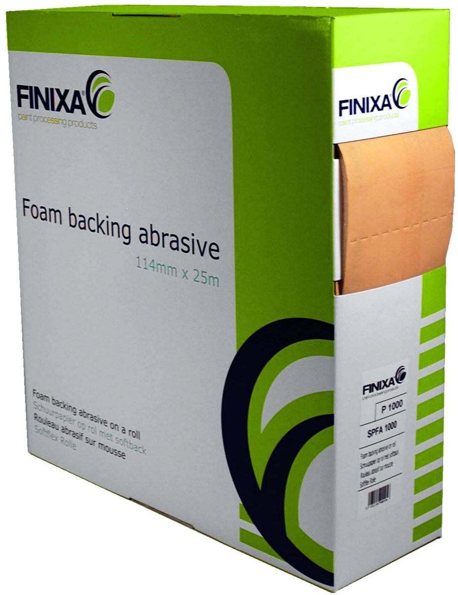 FINIXA Softback Flexibel Foam Schuurpads op rol 115mm - P800