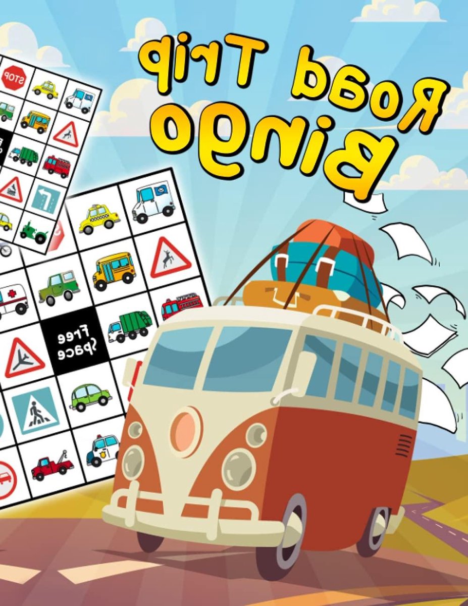 Auto Spel Boek - Reis Bingo - Kinderen Bezighouden - Inclusief Lege Pagina's - 8.5 x 11 Inch