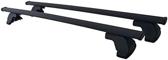 Dakdragers Auto - Bagagedragers Staal - Vervoer Extra Bagage - Zonder Dakrails - 130 cm Lengte - Zwart