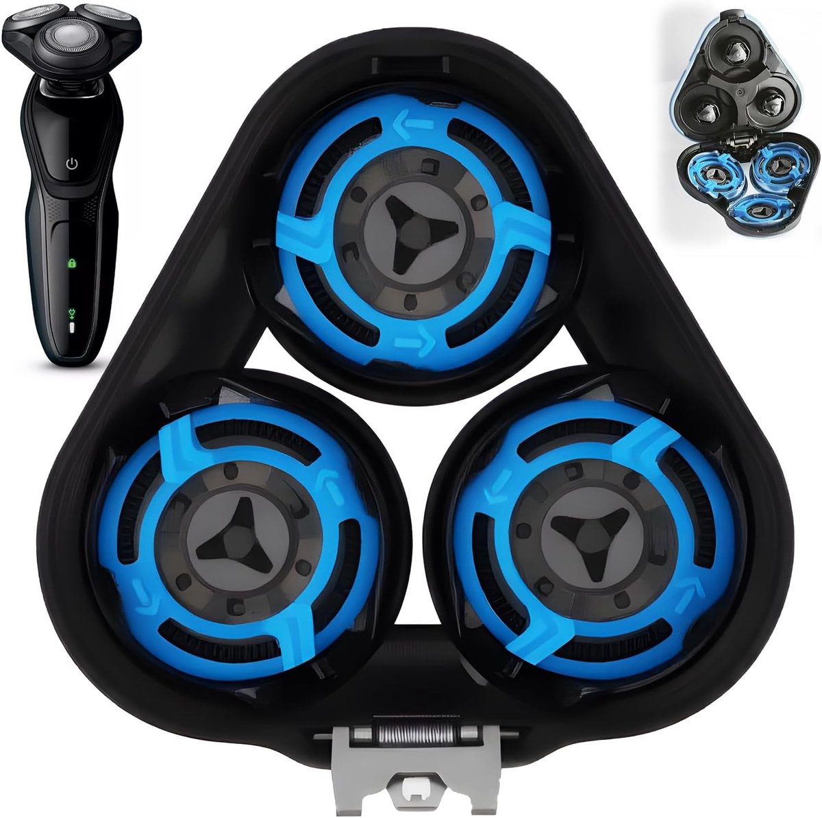 vervangingskop voor Shaver - scheerkop compatibel met Series Sh50 5000 - vervangende messen voor Series AT8xx AT7xx PT8xx PT7xx - niet compatibel met Pentagon behuizingen