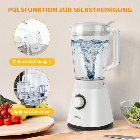 Seth Select 6-in-1 Blender 1500ML - Smoothie Blender, Vleesmolen & Sapcentrifuge - Krachtige Keukenmachine met IJskracht — afbeelding 3