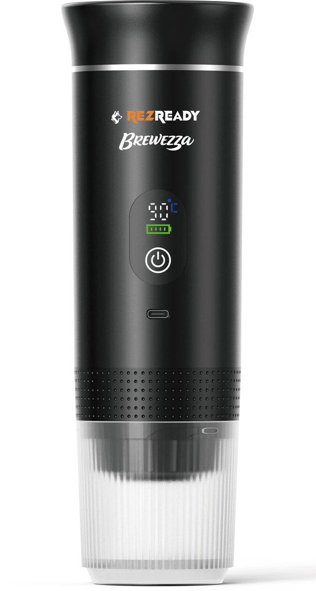 Brewezza Portable Koffiezetapparaat – Compact & Lichtgewicht – USB Oplaadbaar – Ideaal voor Reizen & Outdoor