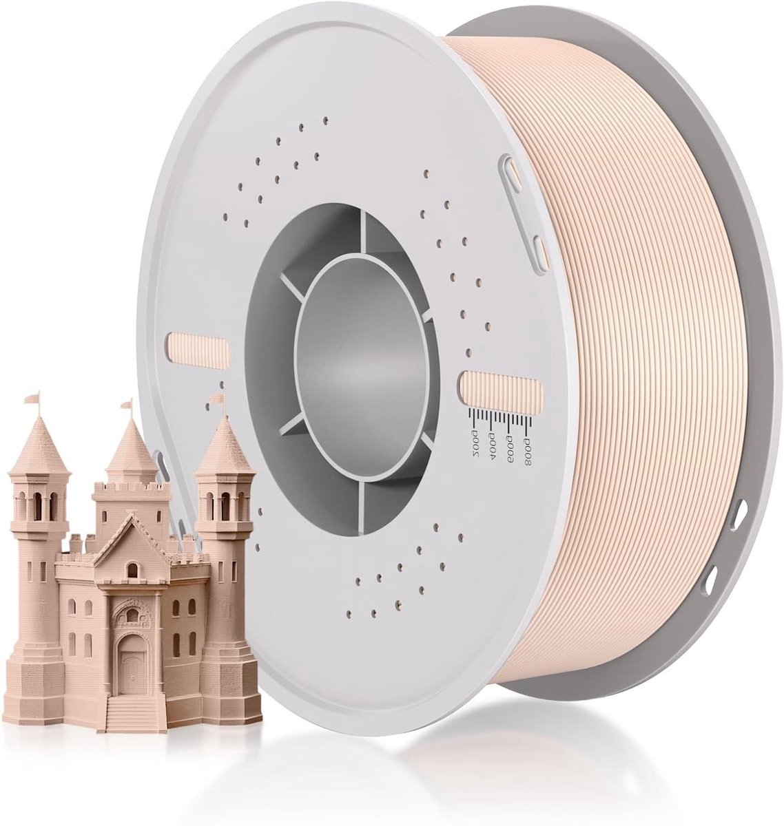 3D Printer Filament - PLA Spoel - Soepel Printen - Nauwkeurige Tolerantie - 1.75mm 1kg - Beige