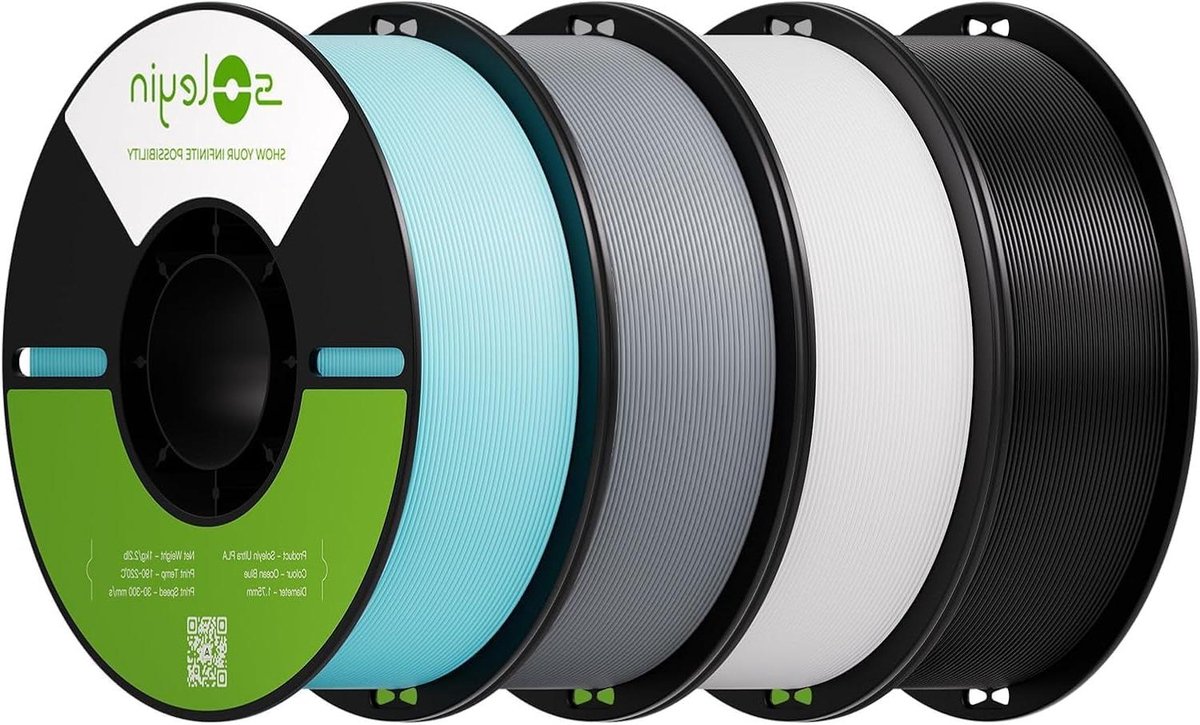 3D Printer Filament - PLA Draad - Snel Printen - Netjes Opgewonden - 4 kg Bundel - Multi-color