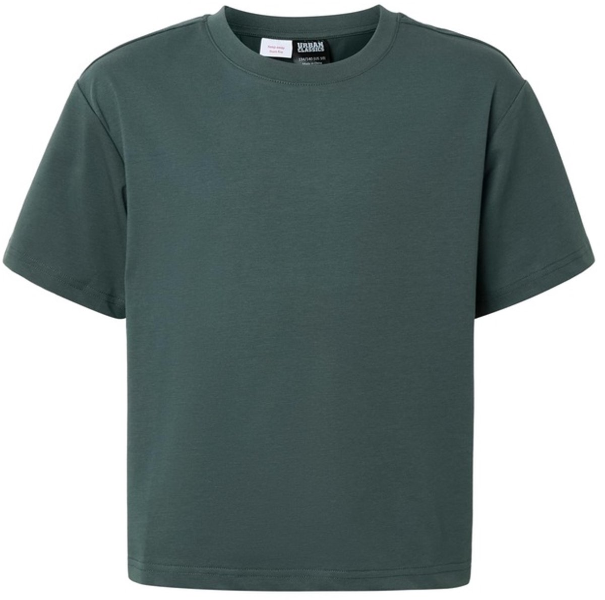 Urban Classics Regular Boxy Kinder Tshirt Kids 122/128 Donkergroen