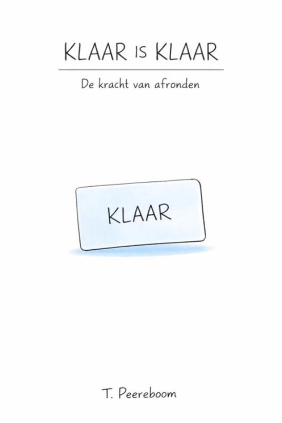 Klaar is Klaar - cover