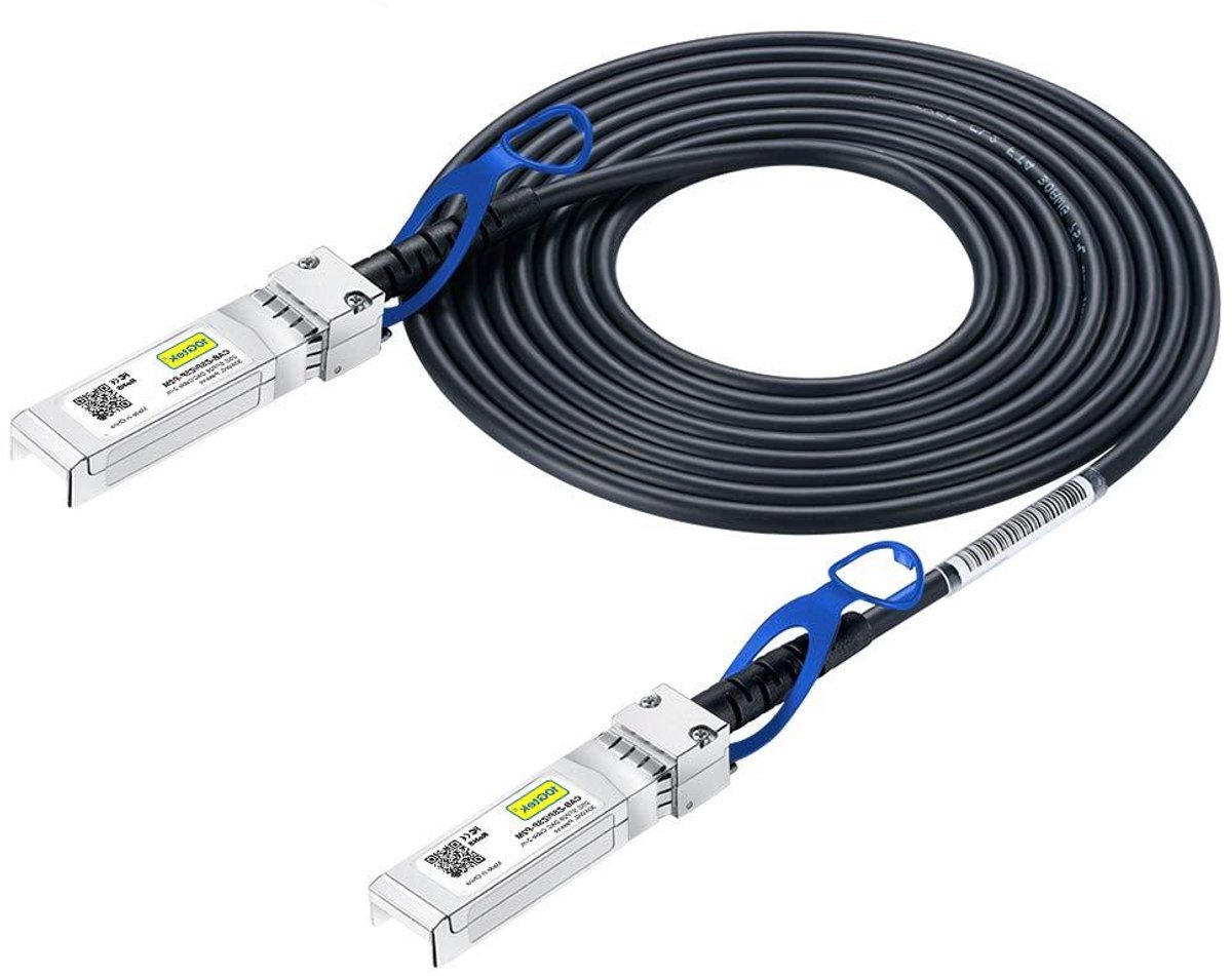 DAC Kabel - Twinax Kabel - Netwerk Verbinding - Passief Direct Attach - 3 Meter - Zwart