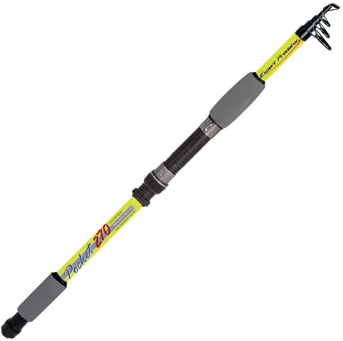 Expert Predator Pocket Tele Spinhengel Geel 2.40 m / 50-75 g