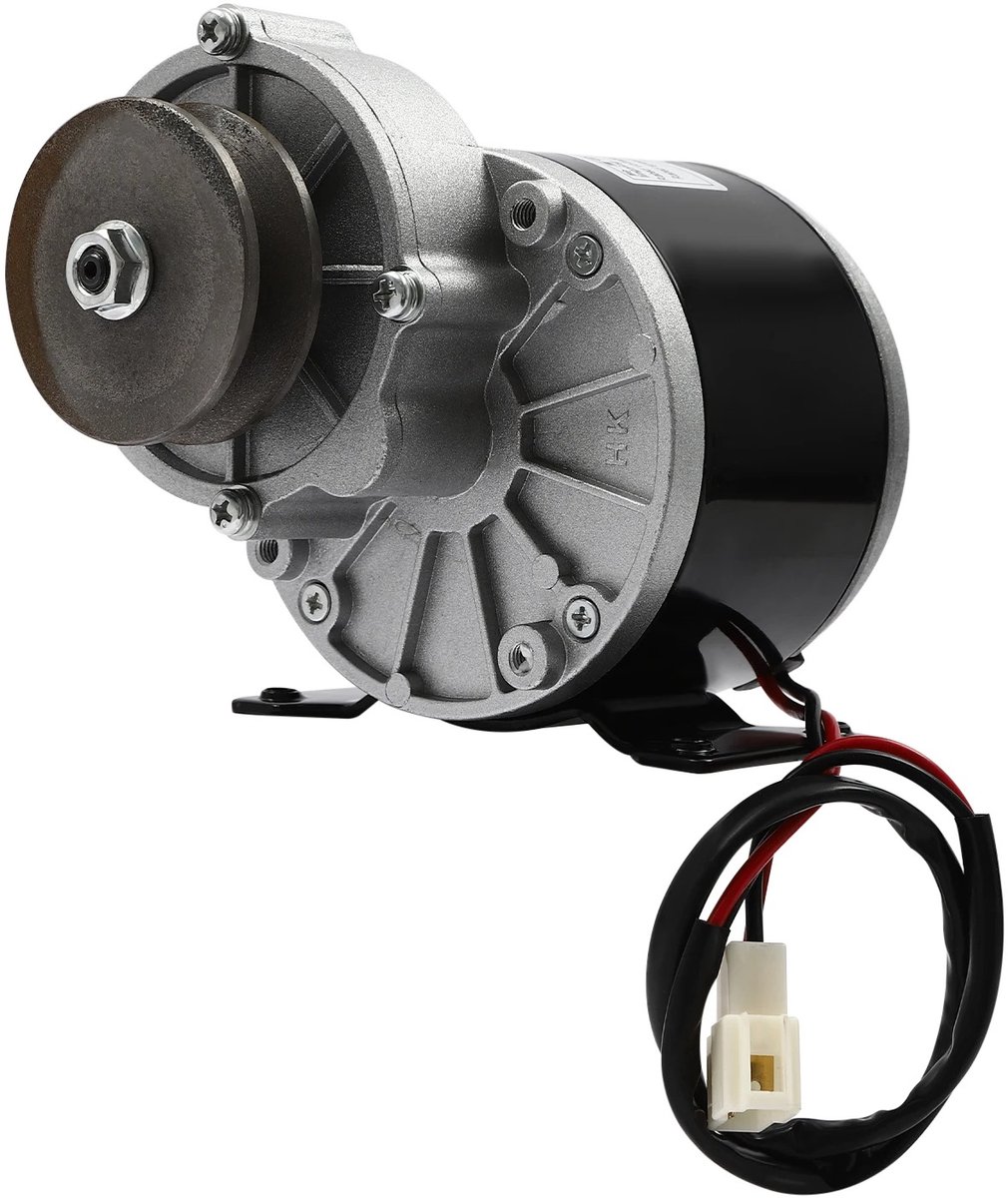 Cellista DC Reductiemotor 250W 24V - Elektrische Motor - Geborstelde DC Motor - Variabele Snelheid 0-300RPM - Riemschijf Motor - Compact 11x11x12,8cm