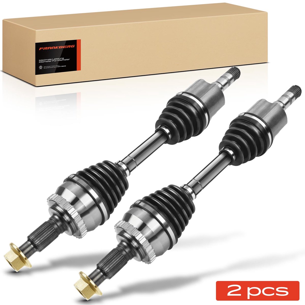 Frankberg 2x Aandrijfas Vooras voor Saab 9-5 YS3E Kombi