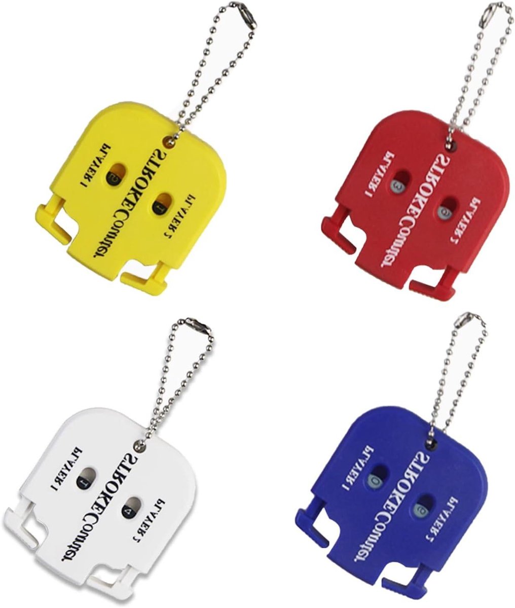 Golf Scoretellers - Clicker Tellers - Golf Score Bijhouden - Sleutelhanger Bevestiging - 2 Stuks - Meerdere Kleuren