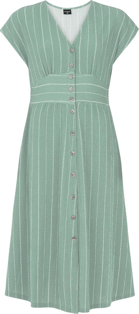 Protest Prtgilly – Blousejurk Dames – Knoopsluiting – Kuitlengte Groen