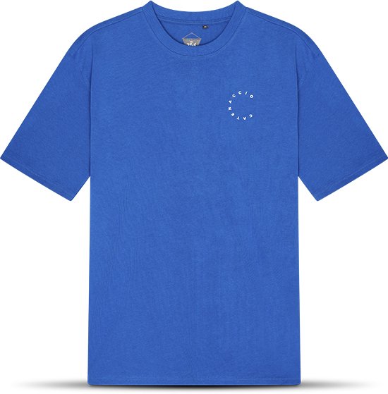 T-shirt Catenaccio Blue - Taille XXL - T-shirt oversize homme - T-shirt en coton Heavy - Par FC Kluif