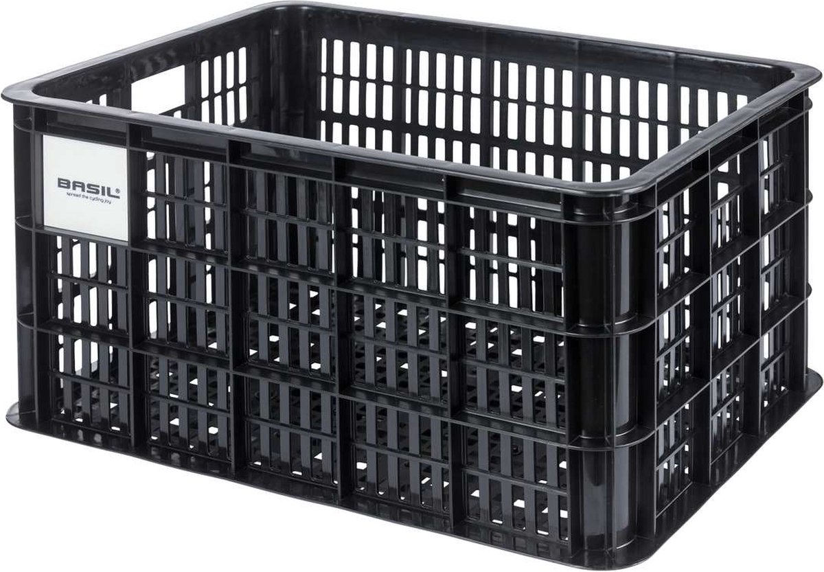 Basil fietskrat MIK L, 40L, gerecycled kunststof, black