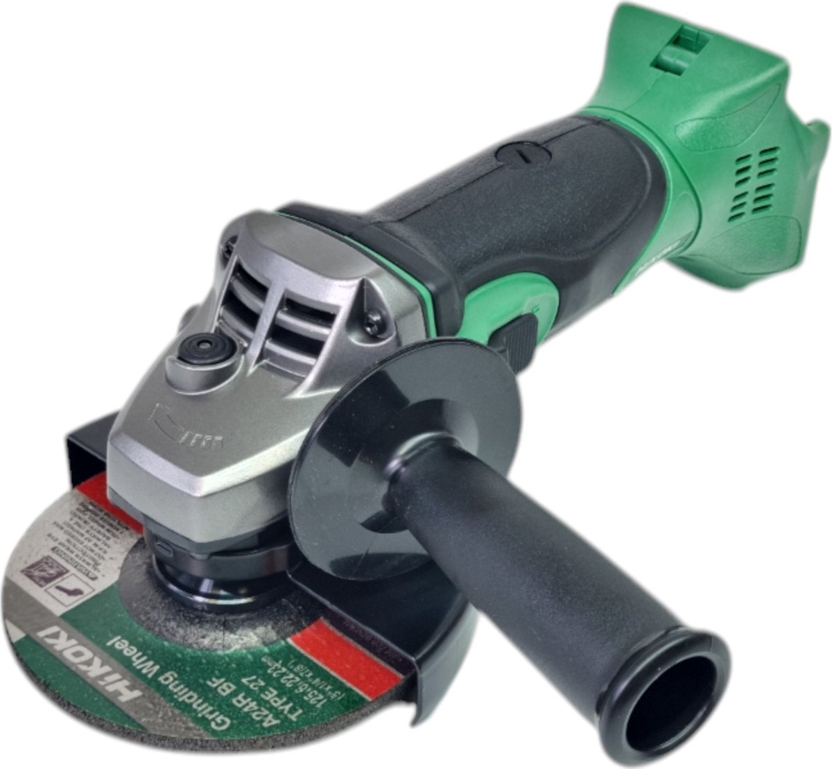 HiKOKI G18DSL2W5Z 18 Volt haakse accu slijpmachine ∅125mm excl. accu en lader zonder koffer