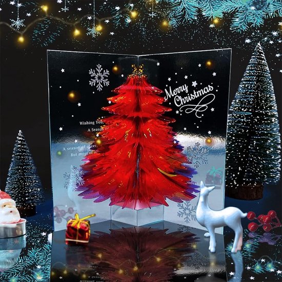Pop-up Kerstkaarten | Rendier In Het Mooie Bos