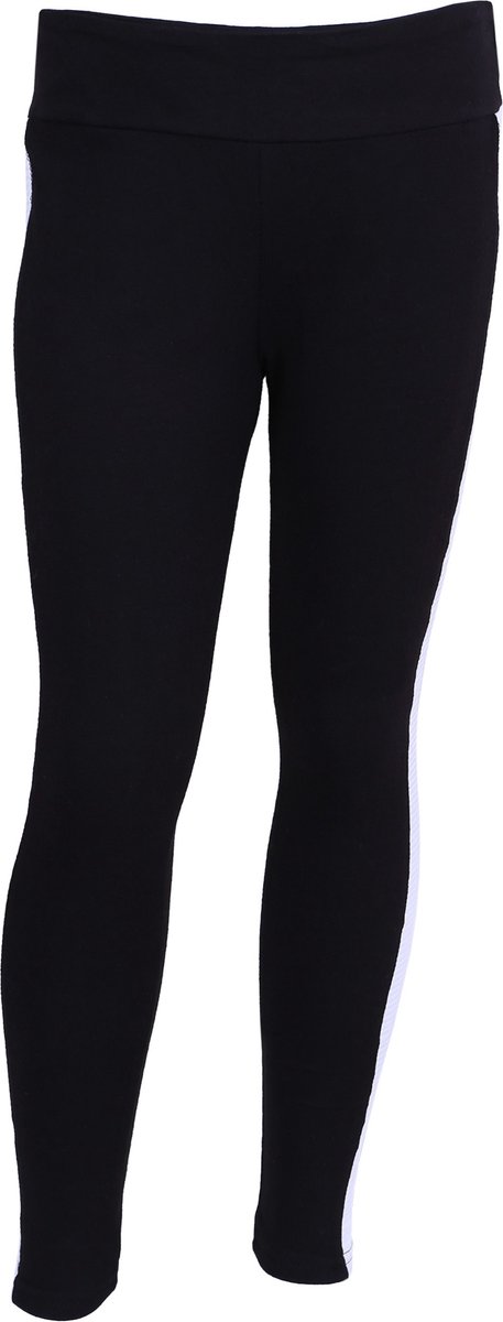 Zwarte legging met luipaard