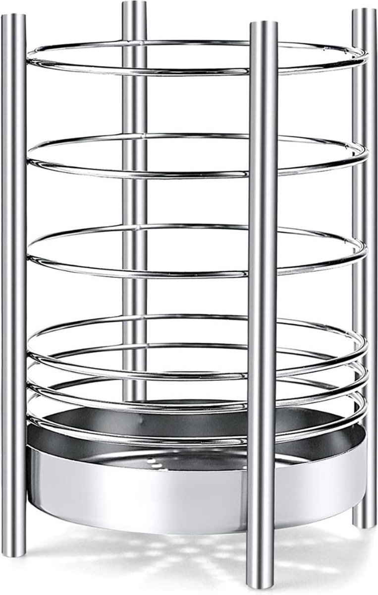 MKSS® Keukengerei Houder - Spatelpot - Lepelpot - Keukengerei - Zilver