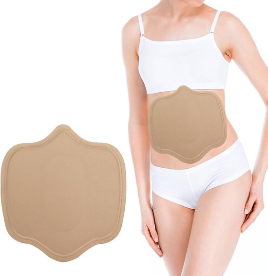 Foto: Abdominale plaat lipo foam voor vrouwen zacht schuim compressieplaat vormgevend flattening board postoperatie beige 