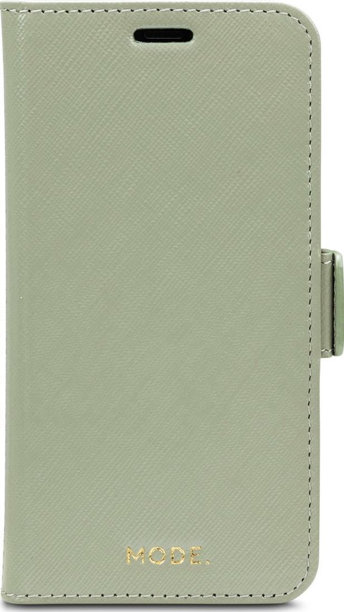 MODE. bookcover Milano - olijf groen - voor Apple iPhone X/Xs