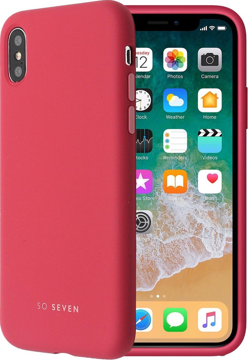 So Seven Smoothie Case - Camelia Rood - voor Apple iPhone 7/8