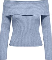 Only Pull Onlkatia Ls Off Épaule Knt Noos 15311830 Kentucky Blue Melange Femme Taille - L