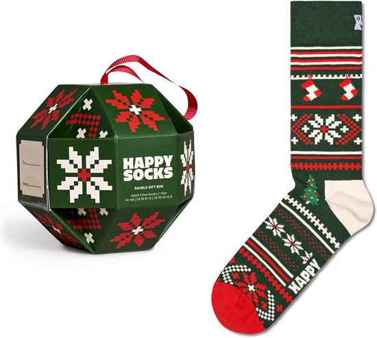 Happy Socks unisex giftbox sokken snowflake multi