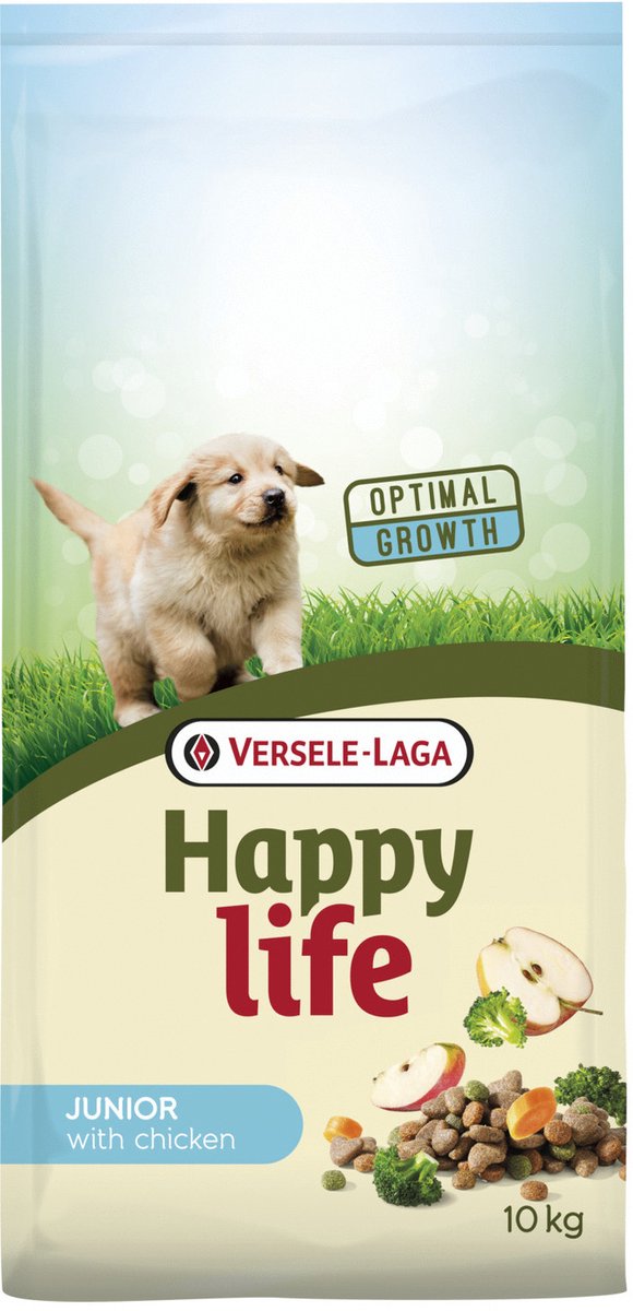 Versele-Laga Happy Life Life Junior - Kip - Hondenvoer - 10 kg