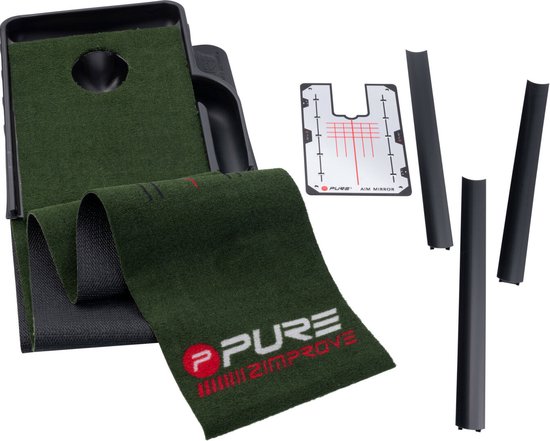 Golf Putting Mat Incl. Putting Mirror - 275x30cm - Indoor Golf van GOLF — afbeelding 4