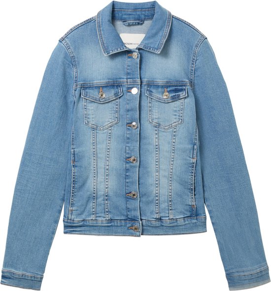 TOM TAILOR Veste En Jean Femme - Coupe Droite Classique