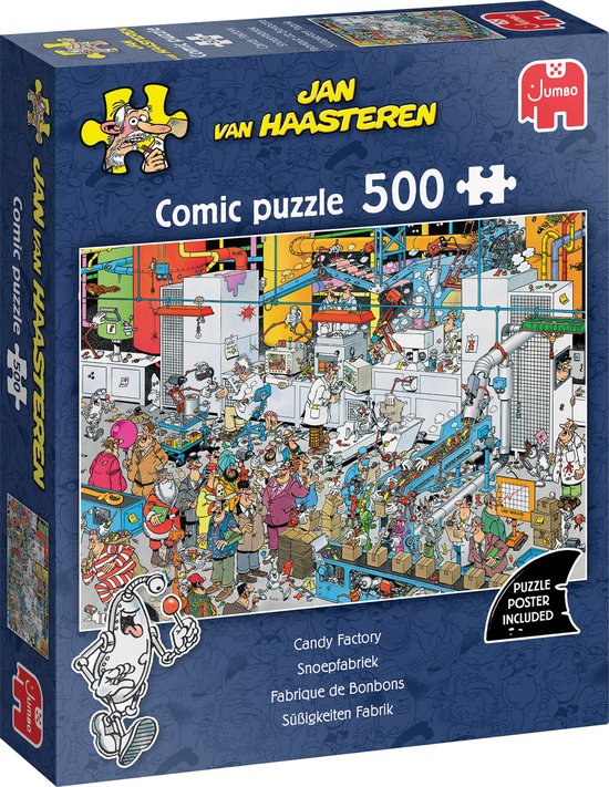 Jan van Haasteren - Snoepfabriek - 500 stukjes puzzel - Legpuzzel