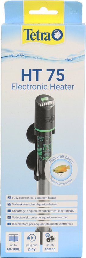 Tetra Onderwatercombinatie HT 75 Electronic Heater - Aquarium Verwarmingselement - 75 W