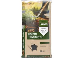Pokon Bio Bemeste Tuincompost - 20l - Bodemverbeteraar - Geschikt voor ophoging en aanplanten - Turfvrij