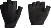 BBB Cycling CoolSupport - Fietshandschoenen Zomer - 15 - 25 °C - Medium Padding - Antislip Handpalm - Unisex Wielrenhandschoenen - Zwart