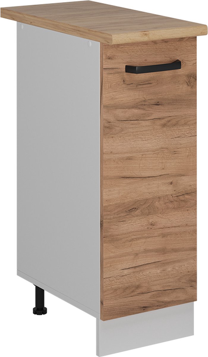 Vicco R-Line Apotheekkast – 30 cm WB Eik Krachtige eik goud Goudkleurig Eiken/Wit