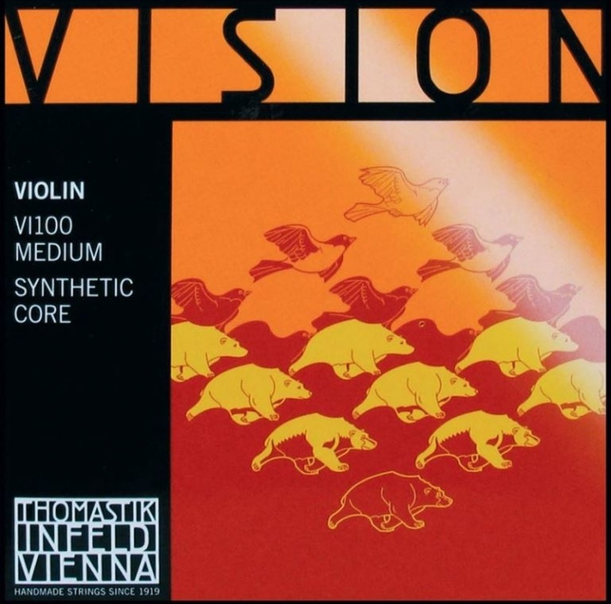 Thomastik Infeld VI-100-14 violin string set 1/4, synthetic core
