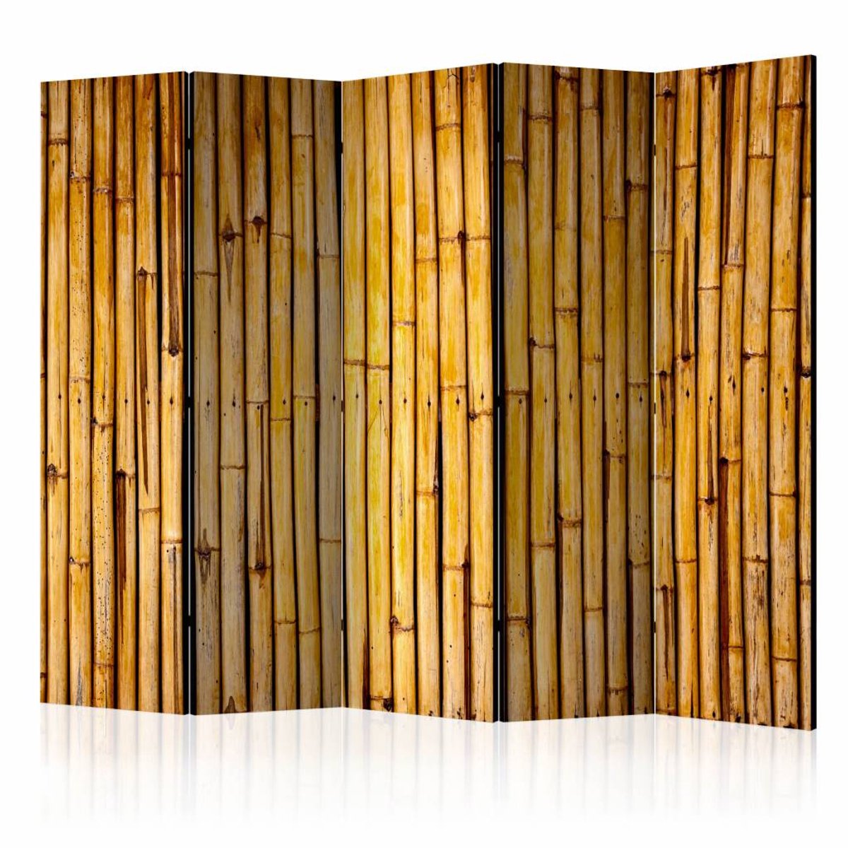 Vouwscherm / Kamerscherm - Bamboe tuin 225x172cm , gemonteerd geleverd, dubbelzijdig geprint
