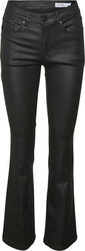 Pantalon Vero Moda Vmflash Mr Pantalon enduit évasé Noos 10314594 Noir Taille Femme - W25