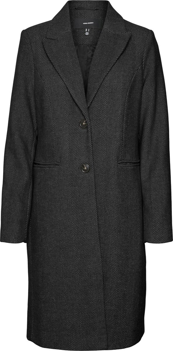 VERO MODA - VMBLAZA HERRINGBONE LONG COAT GA BOO - Dames - Gewatteerde jassen