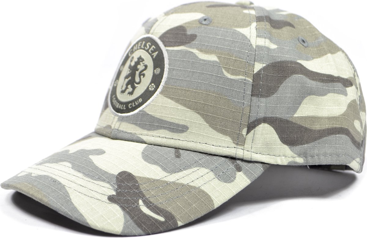 Chelsea Camo Baseball Cap Grey 'official item'